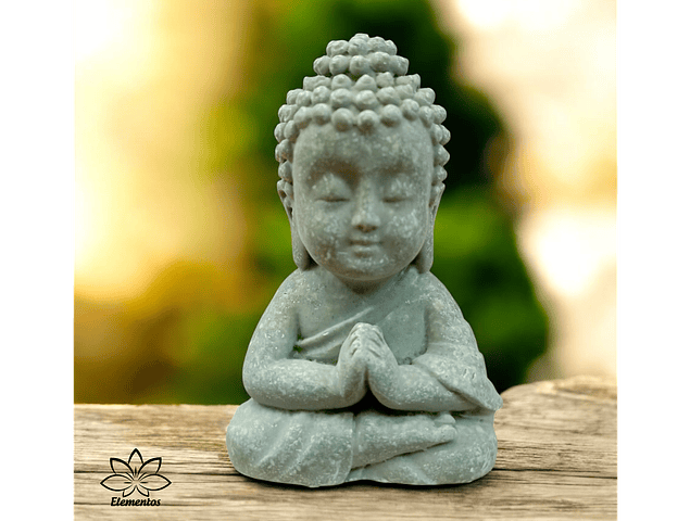 Mini Buda Anjali Mudra Verde
