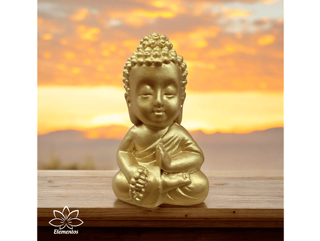 Mini Buda de la Protección - Dorado