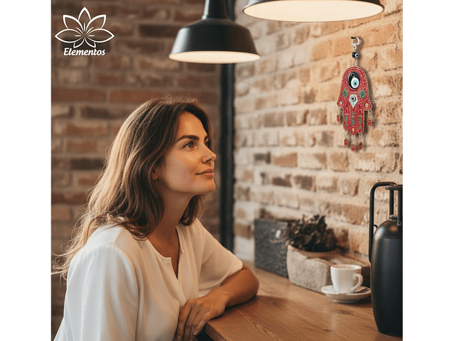 Colgante de Muro Manito Roja-Ojo Turco