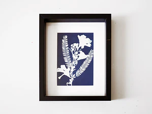 Cuadro Flor de Laurel y Aromo 16,5 × 21,5 cm