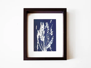 Cuadro Chépica y Aromo2 16,5 × 21,5 cm