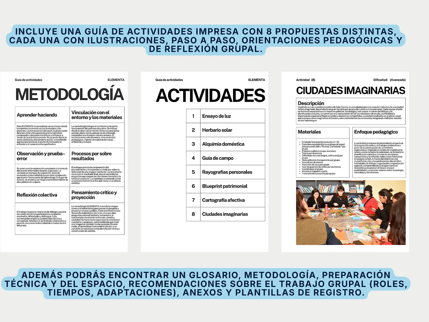 Kit de Cianotipia Pedagógico Educativo Anna Atkins 200 ml 4