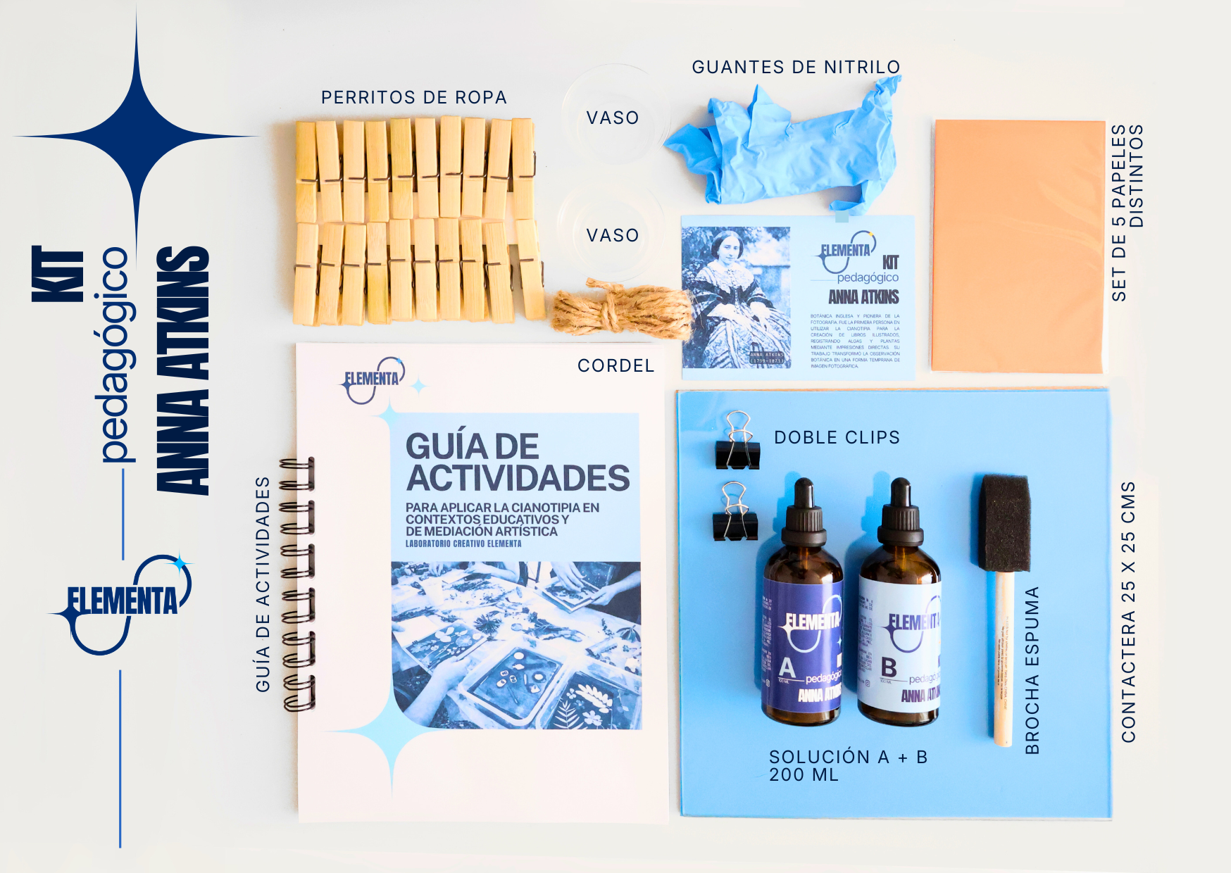 Kit pedagógico Anna Atkins 1