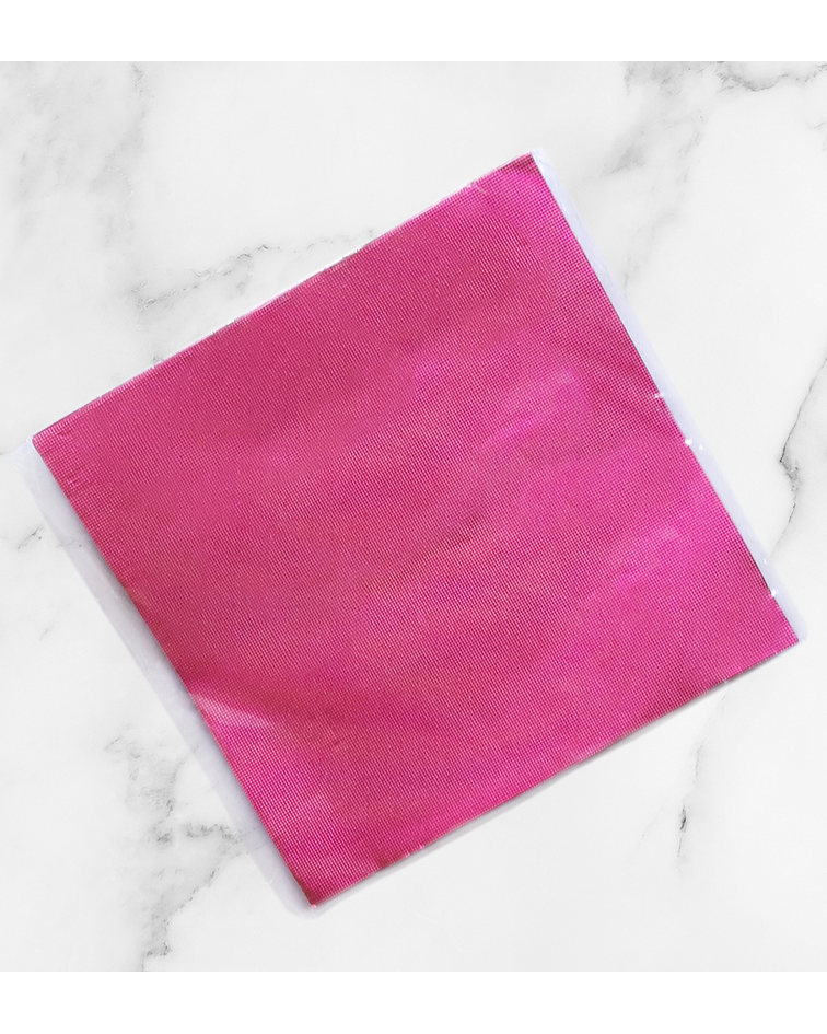 papel metalizado brillante para bombones, rosa