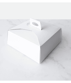 Caja cartulina blanca para Mini Torta