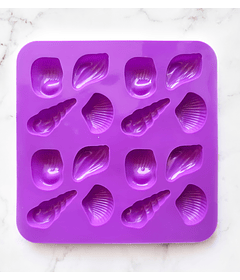 Molde de silicona para chocolate conchitas de mar