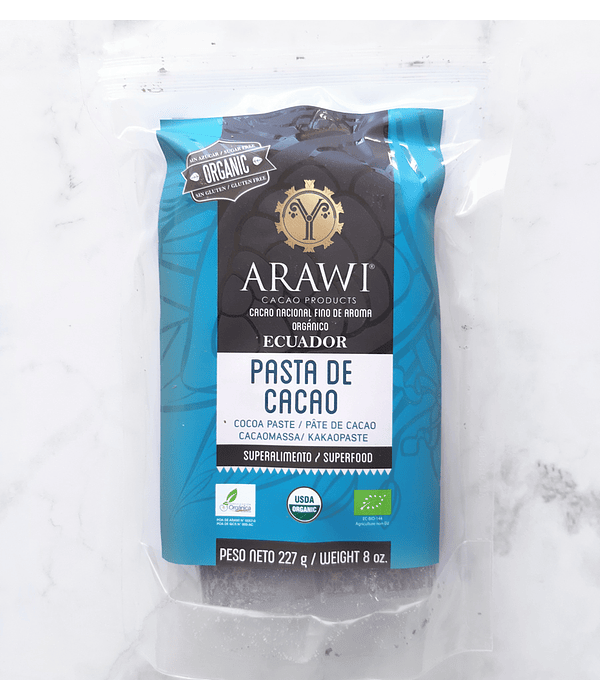 Pasta de cacao Orgánico Arawi