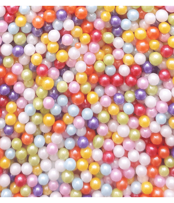 Decoración mostacilla  perlas multicolor 4mm