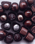 Molde acrílico chocolate figura media esfera biselada