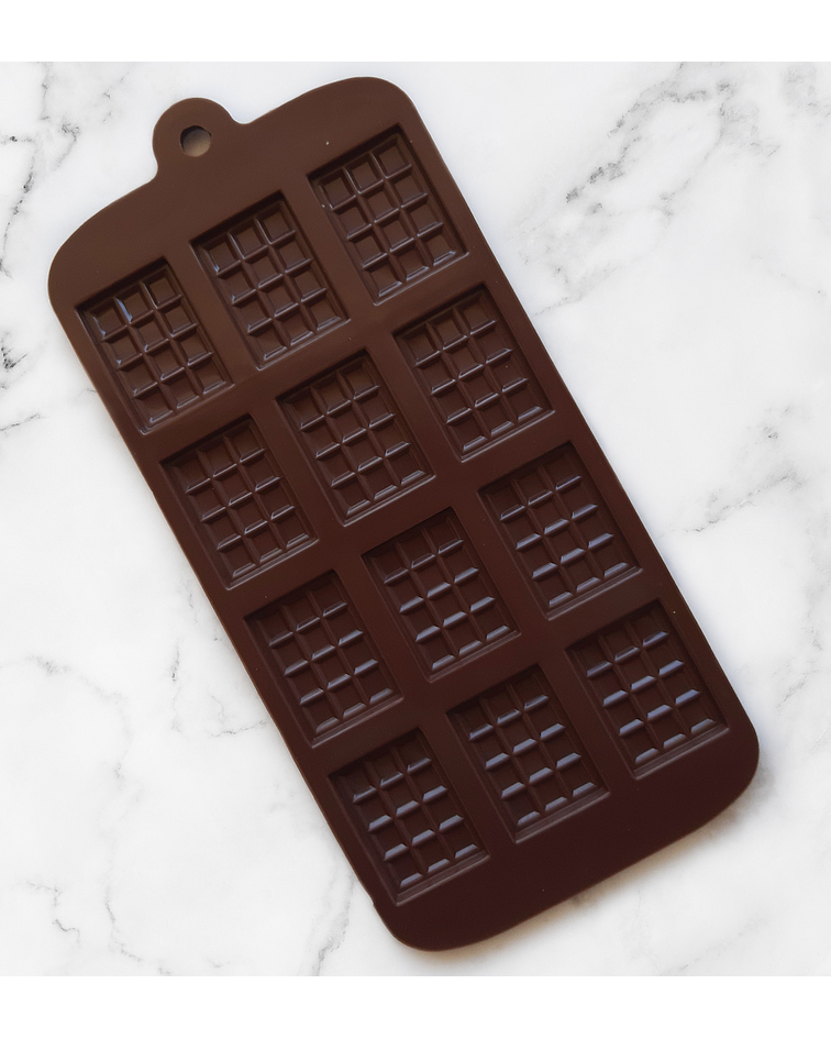 Molde silicona para chocolate mini tabletas
