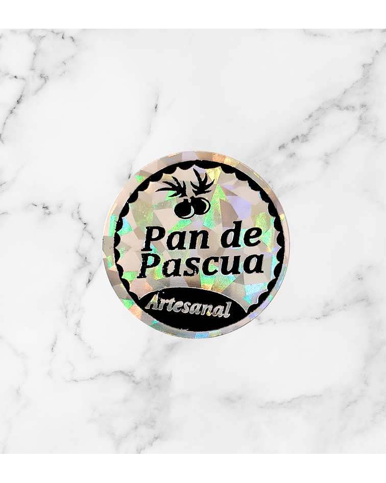 Etiqueta Adhesiva Pan de Pascua Artesanal x 10