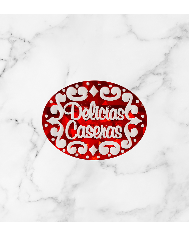 Etiqueta Adhesiva Delicias Caseras x 10 