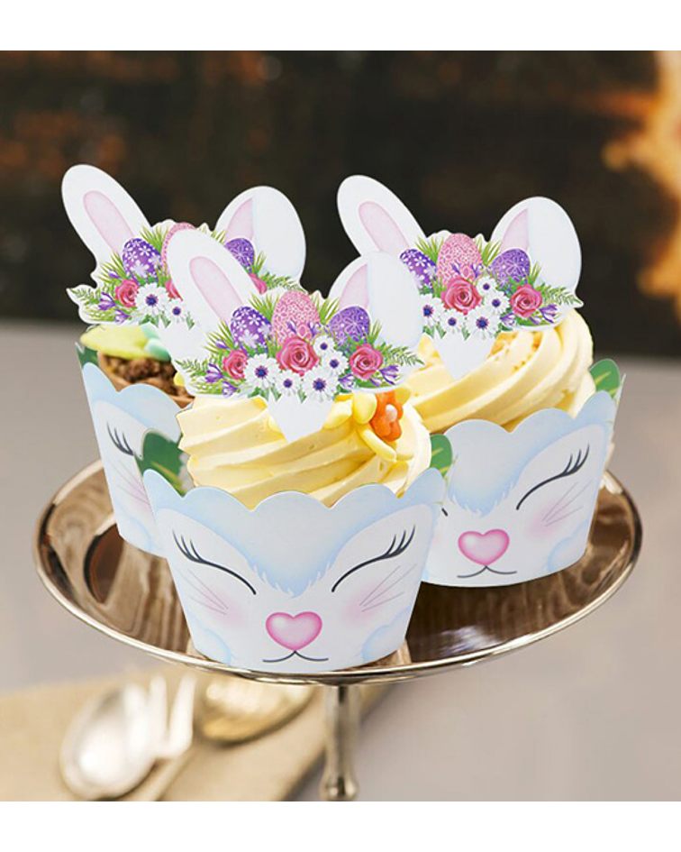 Cubre Cupcakes Conejo de Pascua 