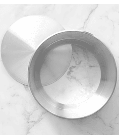 Molde aluminio redondo desmontable 25cm 