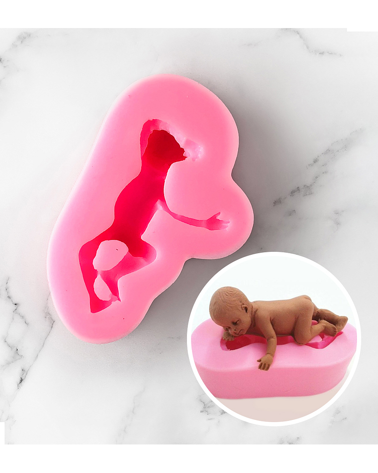 Molde silicona figura bebé 