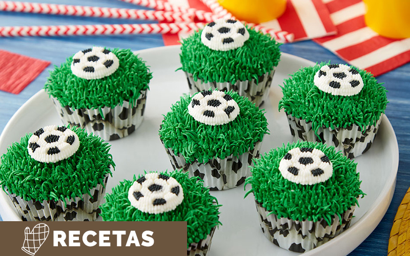Receta cupcakes de futbol