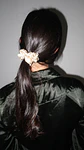 Conjunto 3 Scrunchies 100% Seda de Amoreira - Thumbnail 5