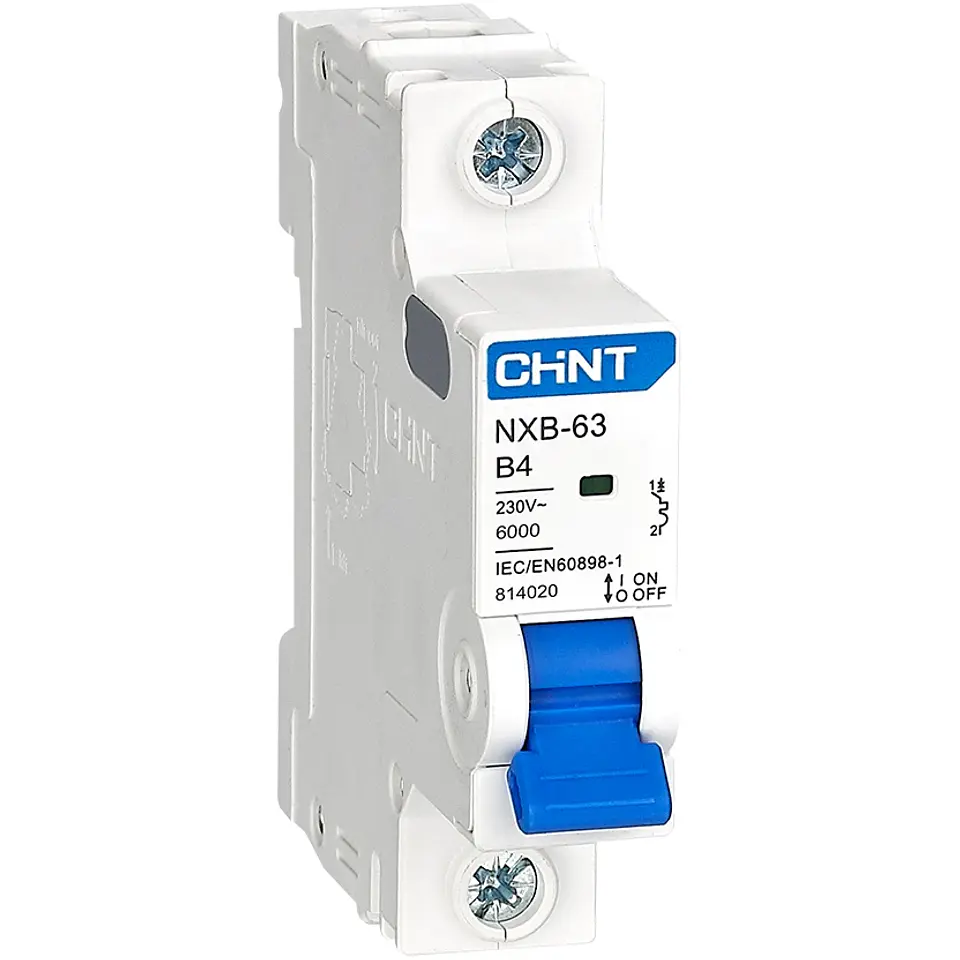 INTERRUPTOR AUTOMATICO 1X4A CURVA B 6KA 230VAC NXB-63 CHINT 1