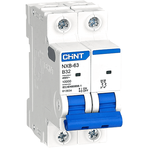INTERRUPTOR AUTOMATICO 2X32A CURVA B 10KA 230VAC NXB-63H CHINT