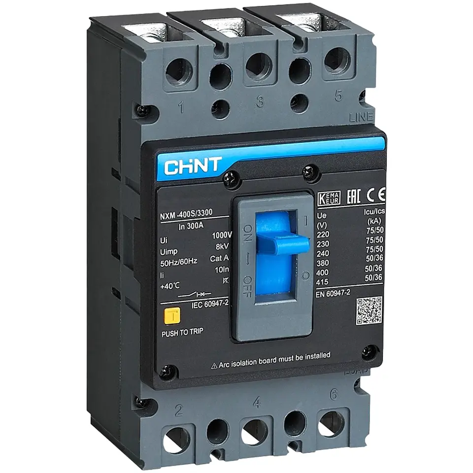 INTERRUPTOR AUTOMATICO CAJA MOLDEADA 3X300A 36KA 415VAC NXM-400S CHINT 1