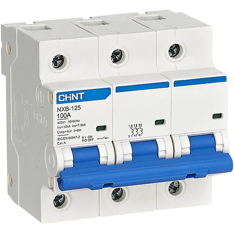 INTERRUPTOR AUTOMATICO 3X100A CURVA C 10KA 400VAC NXB-125 CHINT