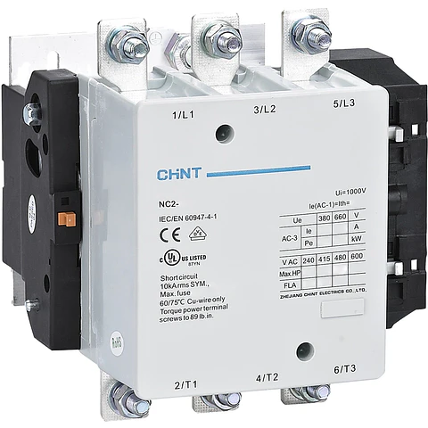 CONTACTOR TRIFASICO O TRIPOLAR 330A 3NA 400VAC 160KW CONTROL BOBINA 230VAC  NC2 CHINT