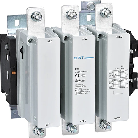 CONTACTOR TRIFASICO O TRIPOLAR 800A 3NA 400VAC 450KW CONTROL BOBINA 230VAC  NC2 CHINT