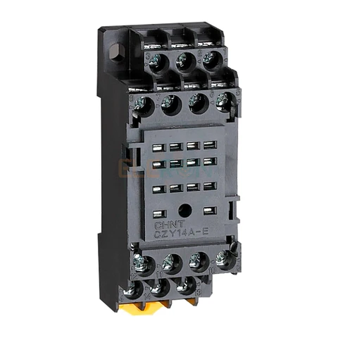 BASE PARA MINI RELÉ 4 CONTACTOS 14 PINES CHINT SERIE JZX