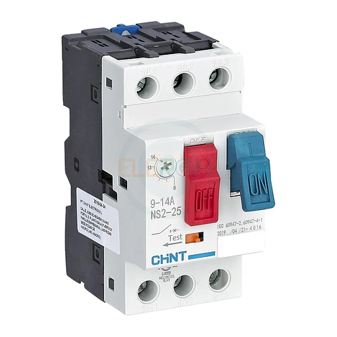 GUARDAMOTOR C/TECLA NS2 (REG 9.00 - 14.0A) 15KA CHINT