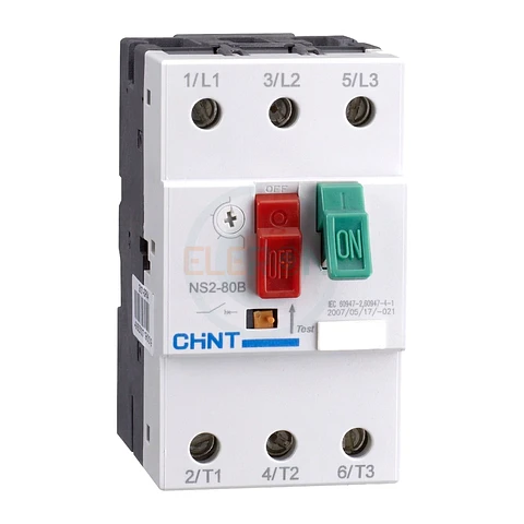 GUARDAMOTOR C/TECLA NS2-80B (REG 40-63A) 15KA CHINT