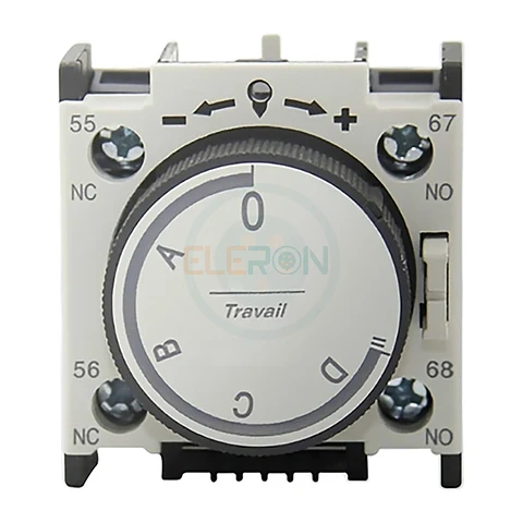 TEMPORIZADOR ON-DELAY AJUSTE  DE 0,1S A 30S 1NA + 1NC PARA CONTACTOR NC1 - NC2 CHINT