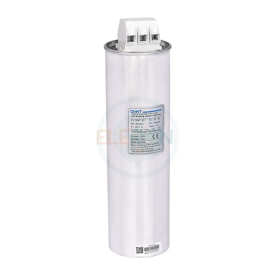 Condensador Trifasico Seco Botella 10 Kvar 400V 50Hz Chint 1