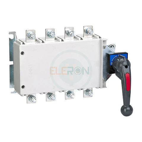 CONMUTADOR MODULAR TRANSFERENCIA MANUAL 1-0-2, 4P 630A, PLACA Y MANDO A PUERTA. CHINT