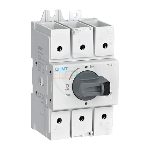 Seccionador A Riel Din Nf2 63A 3 Polos Manilla Gris Ac-23A 415V Chint