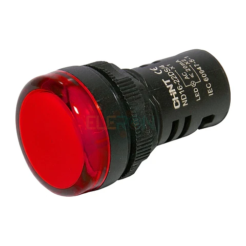 Piloto Compacto Ip65 Ø22Mm 400Vac Rojo C/ Led Chint