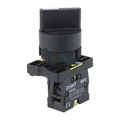 SELECTOR MANILLA CORTA PLASTICO, 3 POS. FIJAS (1-0-2), 2NA CHINT