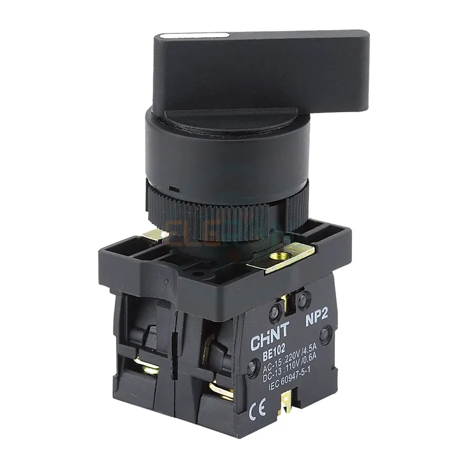 Selector Manilla Larga Plastico 2 Pos C/Retorno (0-1),1Na Chint 1