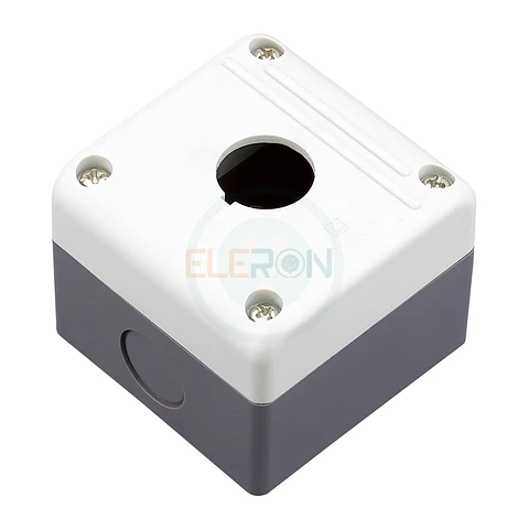 CAJA PVC, AUTOEXTINGUIBLE, IP54, 1PERF., BLANCO/GRIS CHINT