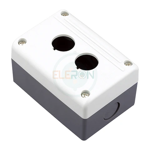 CAJA PVC, AUTOEXTINGUIBLE, IP54, 2 PERF., BLANCO/GRIS CHINT