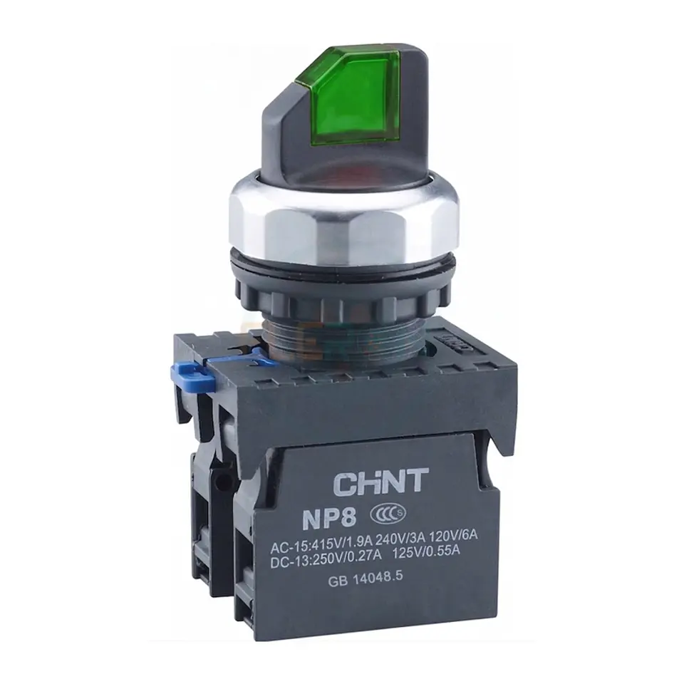 Selector Luminoso Verde 2 Posiciones Fijas Ac110V-230V Chint 1