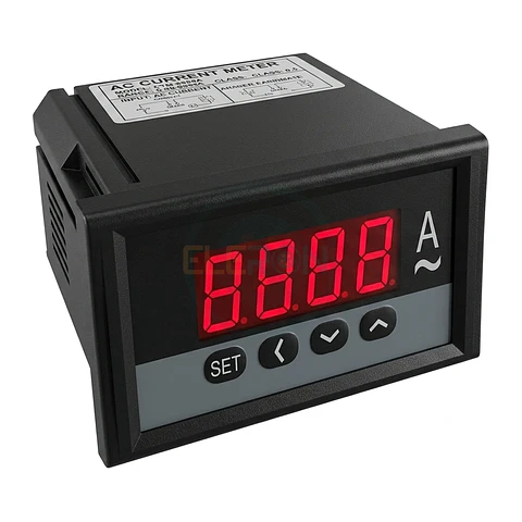 Amperímetro Digital Monofásico 5A Alimentación 220V Ac Formato 96X48