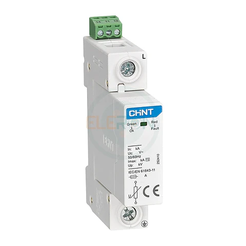 SUPRESOR TRANSIENTE 1P 385VAC, IMAX 40KA, 1.8KV CON INDICACION CHINT
