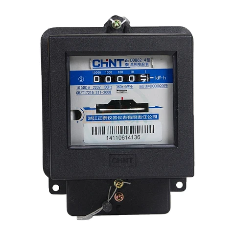 MEDIDOR ELECTROMECANICO MONOFASICO 10(40A) DD862-4 CHINT