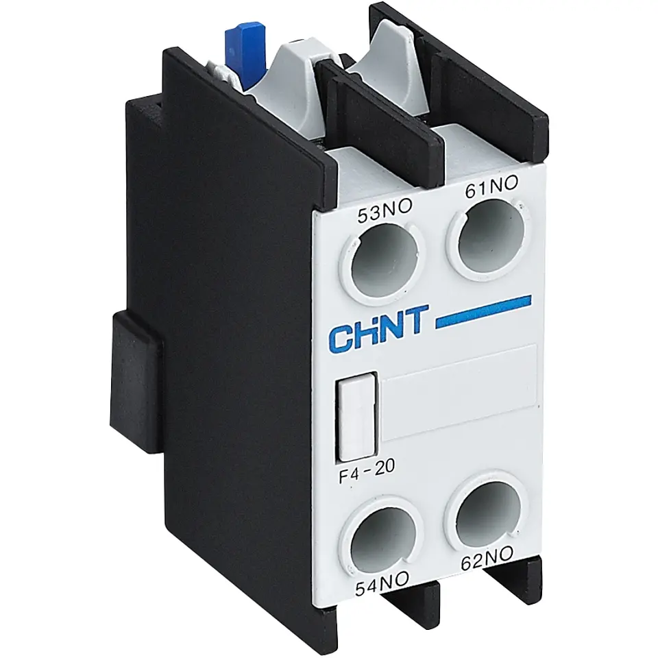 Contacto Auxiliar Frontal 2Na F4-20 Para Contactor Nc1 Y Nc2 Chint 1