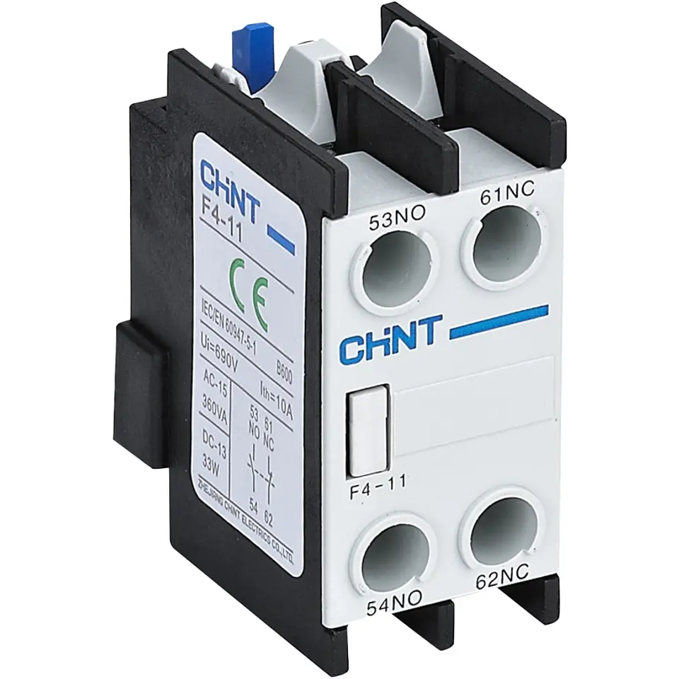 Contacto Auxiliar Frontal 1Na 1Nc F4-11 Para Contactor Nc1 Y Nc2 Chint 1