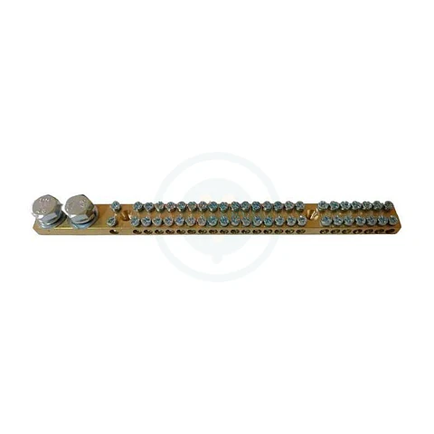 Regleta Laton Doble 2M10+2X24M5, L=230Mm 180A 16Mm² Max.