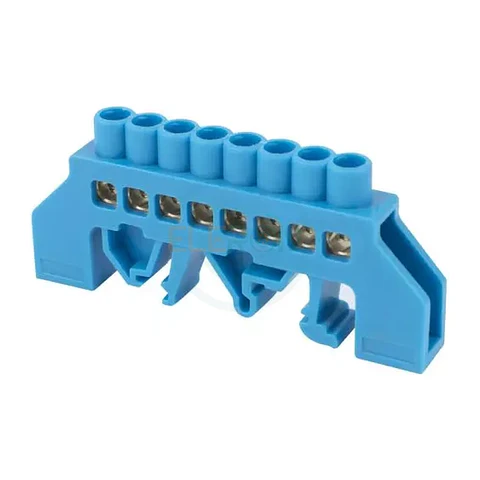 Regleta Azul Aislada 8 Conexiones, Montaje Din/Placa. 32A