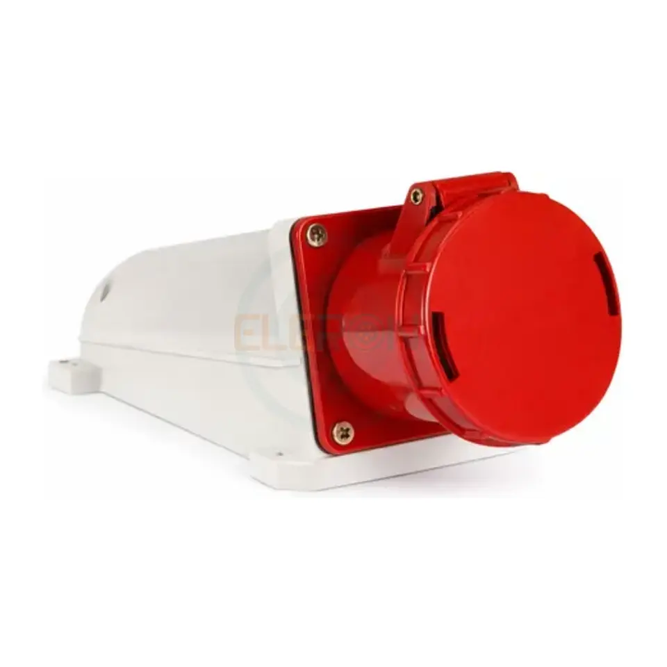 Enchufe Hembra Sobrepuesto 90° Ip66 63A 380V 3P+T 1