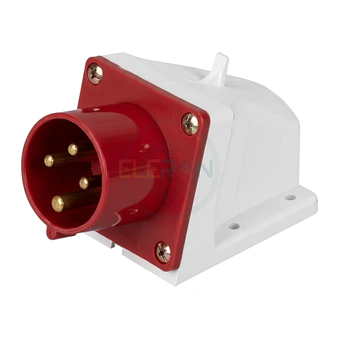 Enchufe Macho Sobrepuesto 90° Ip44 32A 380V 3P+T