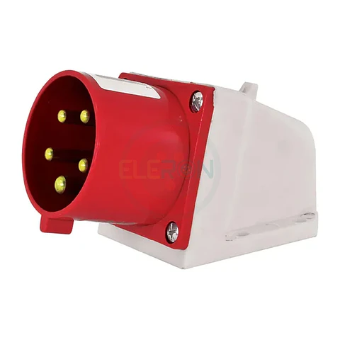 Enchufe Macho Sobrepuesto 90° Ip44 32A 380V 3P+N+T